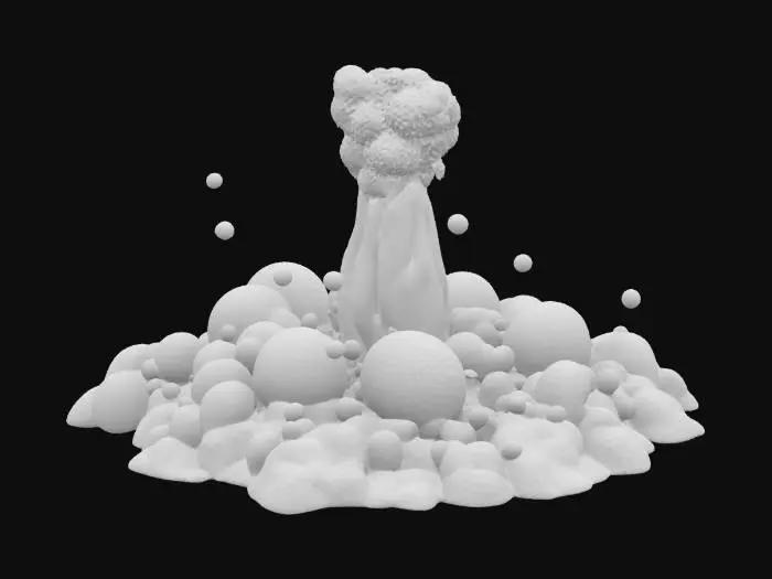 3D model for [Wyoming] a meticulously detailed and accurate geyser in Yellowstone National Park that appears like a children's ball pit, #AroundTheWorld#