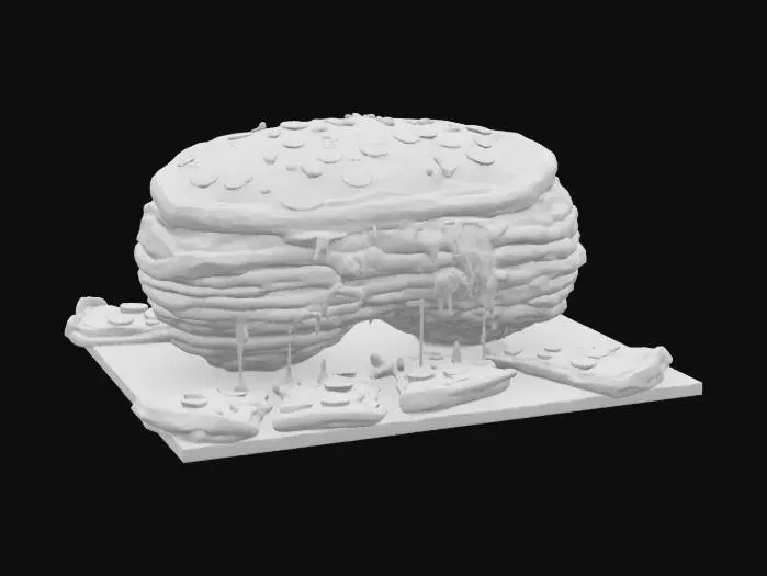 3D model for [Chicago] Chicago Pizza Bean, #AroundTheWorld#