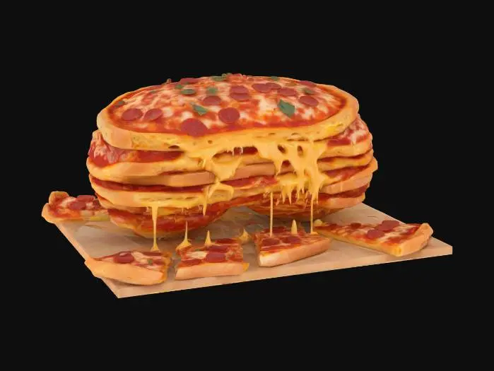 3D model for [Chicago] Chicago Pizza Bean, #AroundTheWorld#