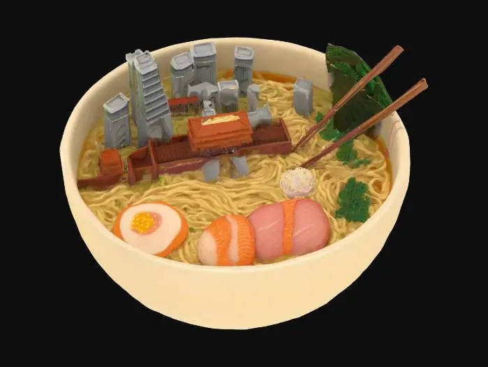 3D model for [Beijing, China] Urban Noodlescape, #AroundTheWorld#