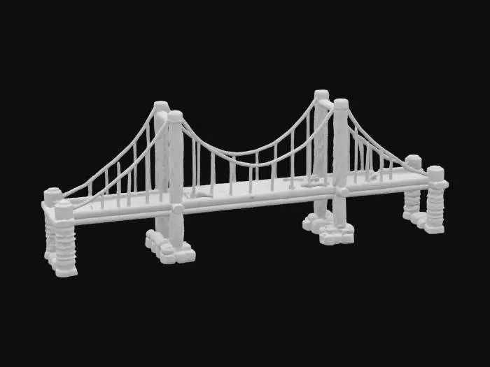 3D model for [California] Golden Gate Candy Bridge Fantasy, #AroundTheWorld#
