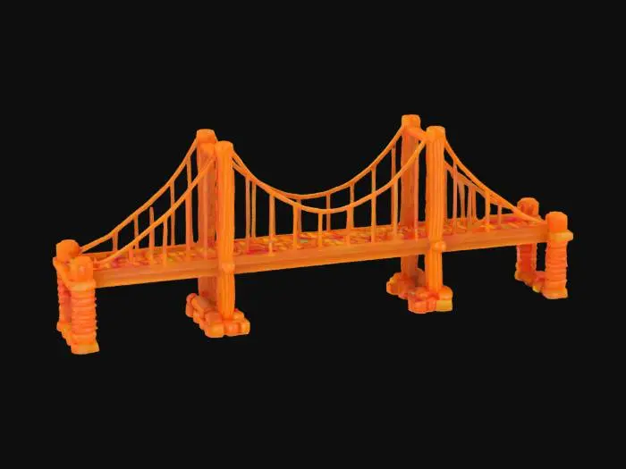 3D model for [California] Golden Gate Candy Bridge Fantasy, #AroundTheWorld#