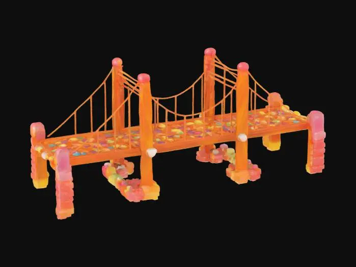 3D model for [California] Golden Gate Candy Bridge Fantasy, #AroundTheWorld#