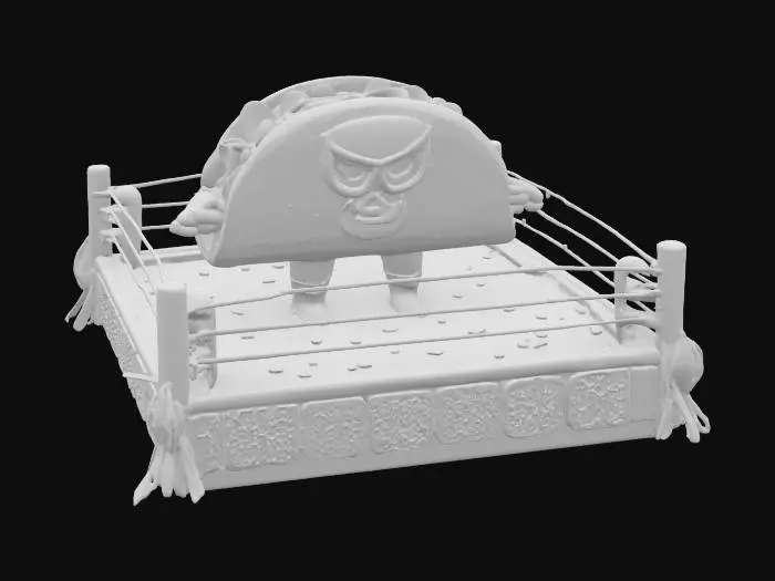 3D model for [Mexico] Taco Wrestler Fiesta, #AroundTheWorld#