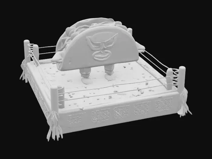 3D model for [Mexico] Taco Wrestler Fiesta, #AroundTheWorld#