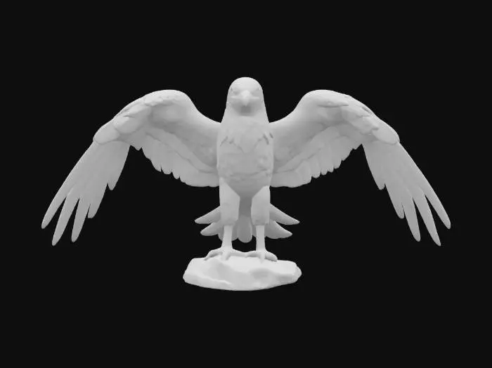 3D model for [United States] Ultra Realistic, Hyper Detailed, Patriotic American-Dressed Bald Eagle, #AroundTheWorld#