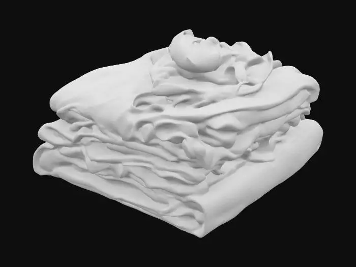 3D model for [France], Highly Detailed, Ultra Realistic, a delicious stack of detailed crepes with different fillings in each layer, #AroundTheWorld#