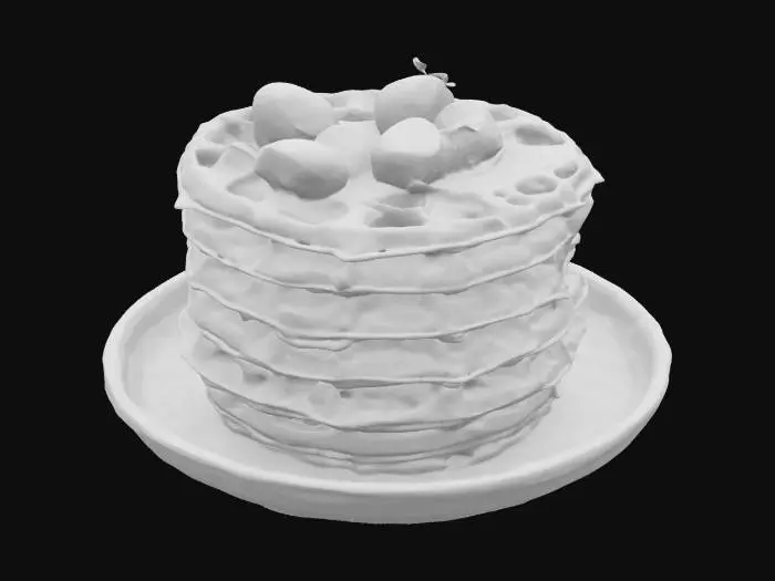 3D model for [Belgian], Highly Detailed, Ultra Realistic, stack of detailed Belgian waffles, #AroundTheWorld#