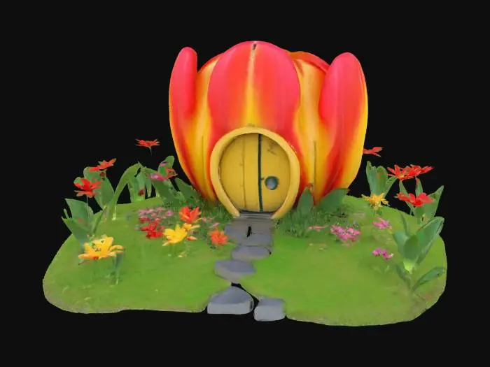 3D model for [Amsterdam] a tulip bulb house, #AroundTheWorld#