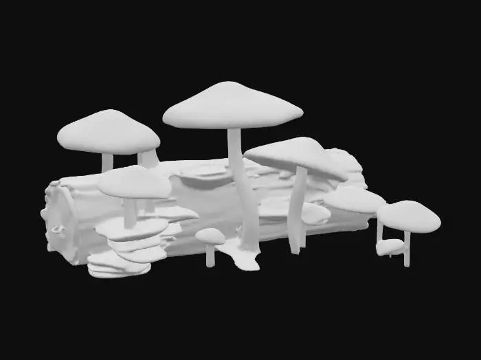 3D model for Enchanted Fungi Forest, #PBR#