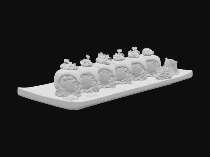 3D model for Sushi Symphony, #food#