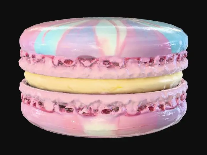 3D model for Whimsical Macaron, #food#
