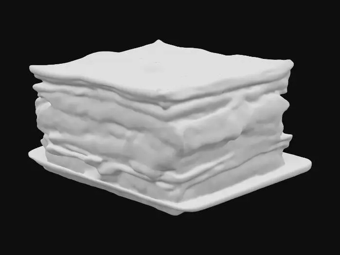 3D model for Highly Detailed, Ultra Realistic, a delicious moussaka on a plate, #food#