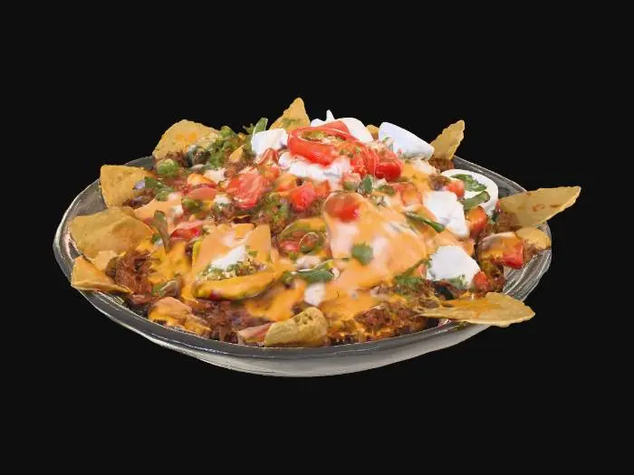 3D model for Spicy Fiesta Nachos, #food#