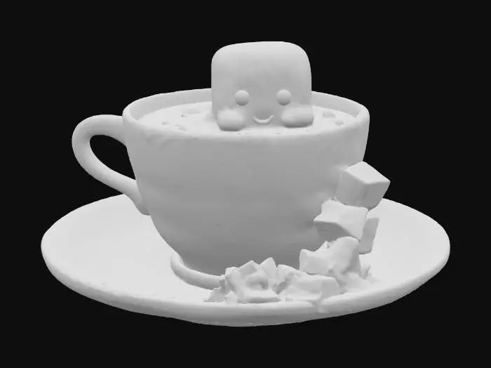 3D model for Marshmallow Bliss, #food#
