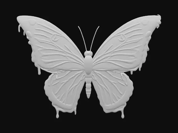 3D model for Butterfly Quesadilla, #food#