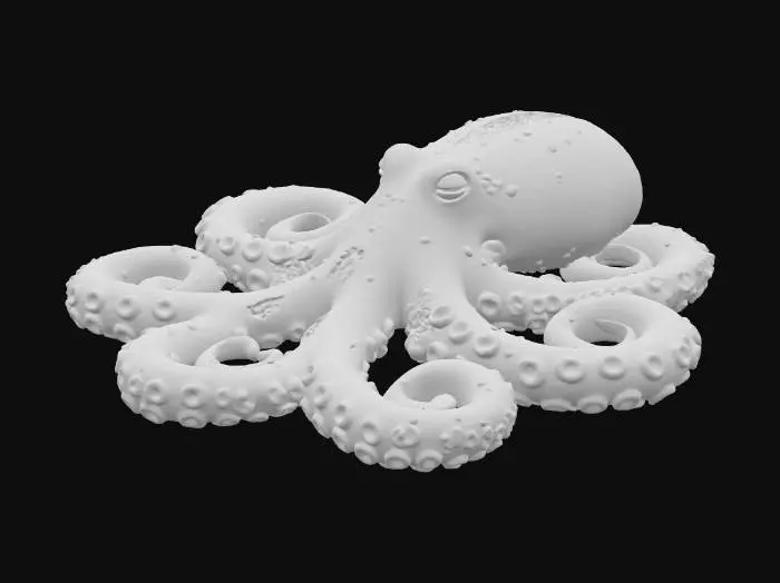 3D model for Octo-Pretzel, #food#