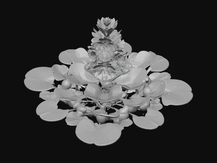 3D model for Water Hyacinth Blooms