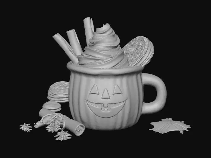 3D model for Pumpkin Spice Delight, #Halloween2025#