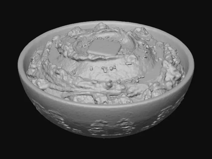 3D model for Mashed Potato Bliss, #Thanksgiving#