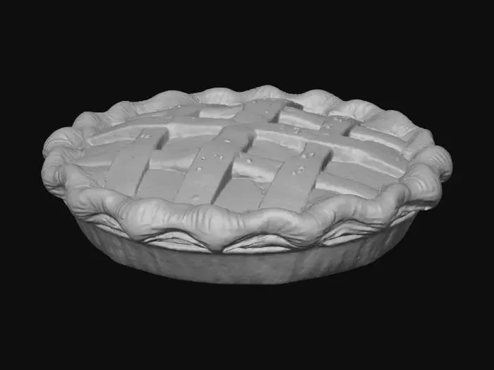 3D model for a delicious, ultra realistic apple pie with a buttery, flaky crust and sea salt, #Thanksgiving#
