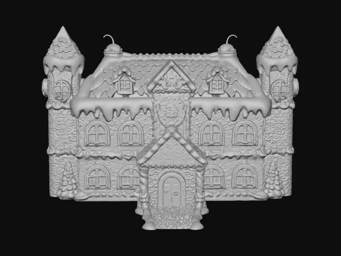 3D model for Gingerbread Castle, #Christmas2025#