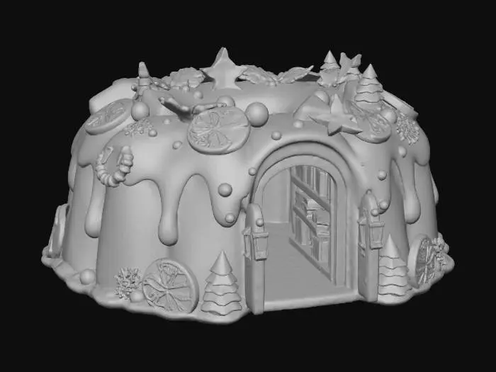 3D model for Gingerbread Library, #Christmas2025#