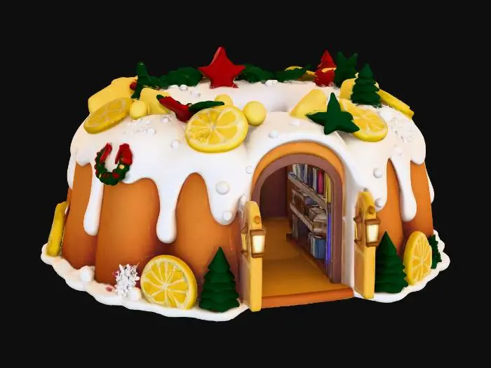 3D model for Gingerbread Library, #Christmas2025#