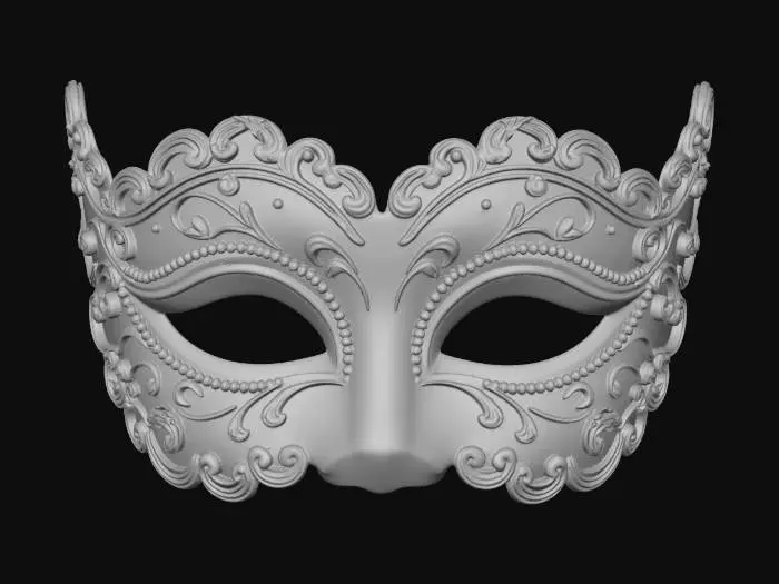 3D model for Ornate Venetian Masquerade Mask