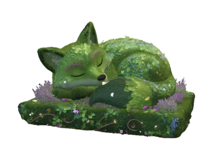 Leafy Hare 3D model, vytvořený pomocí AI