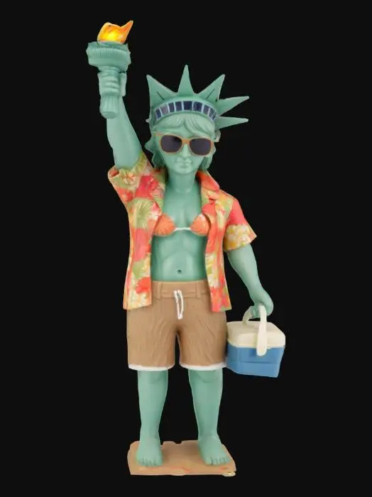 3D model for [New York] Beach Liberty, #AroundTheWorld#