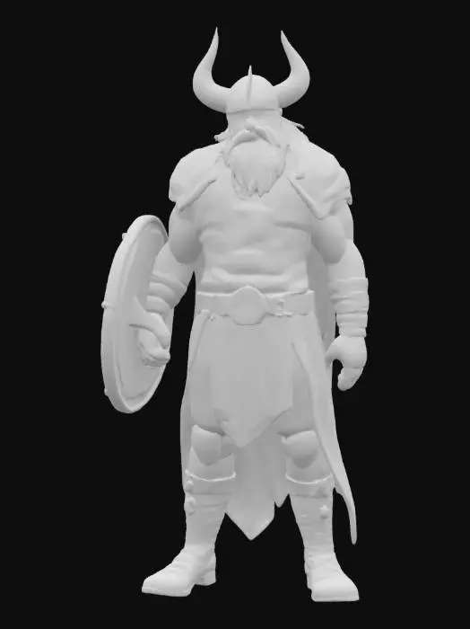 3D model for [Minnesota] a norse viking wearing minnesota vikings football attire, #AroundTheWorld#