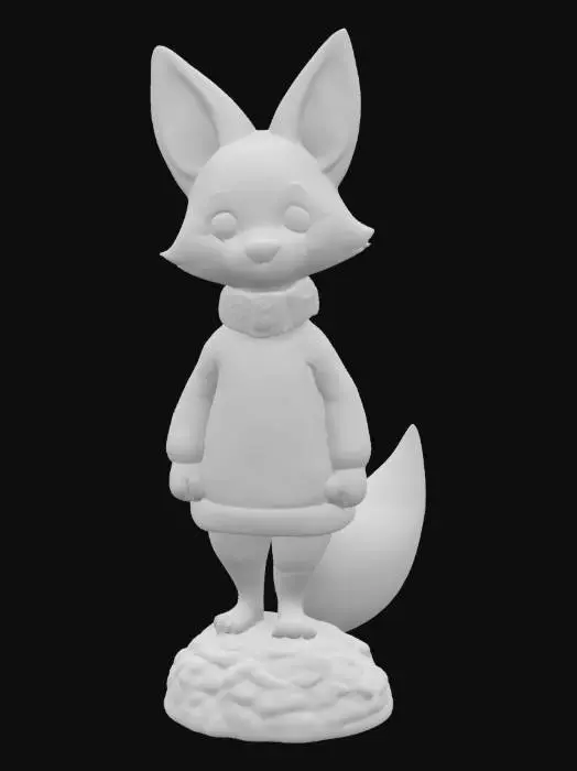 3D model for [Scandinavia] Stylized, Animal Crossing, Snow Sculpture, Nordic-Themed, Woodland Animal, Scandinavian Sweater, Full Body, #AroundTheWorld#