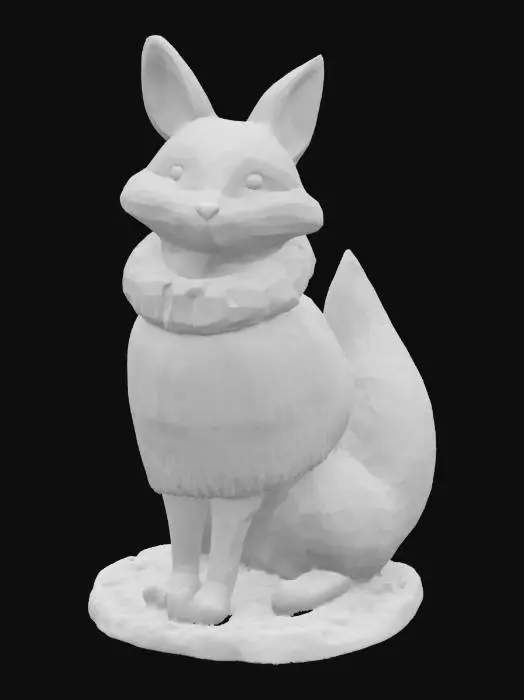 3D model for [Scandinavia] Stylized, Animal Crossing, Snow Sculpture, Nordic-Themed, Woodland Animal, Scandinavian Sweater, Full Body, #AroundTheWorld#