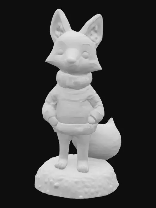 3D model for [Scandinavia] Stylized, Animal Crossing, Snow Sculpture, Nordic-Themed, Woodland Animal, Scandinavian Sweater, Full Body, #AroundTheWorld#