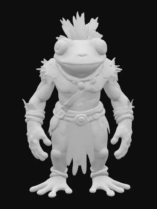 3D model for [Amazon Rainforest] an Amazon Rainforest Poison Dart Frog Ancient Guardian Character, #AroundTheWorld#
