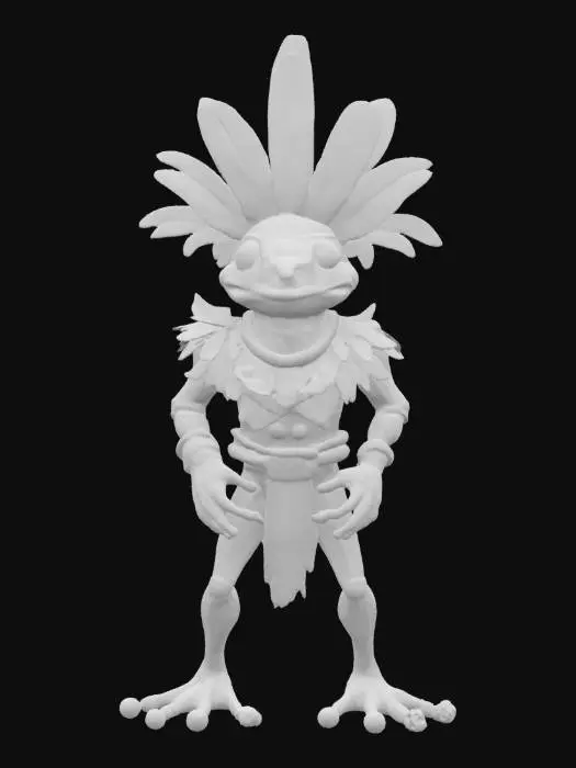 3D model for [Amazon Rainforest] an Amazon Rainforest Poison Dart Frog Ancient Guardian Character, #AroundTheWorld#