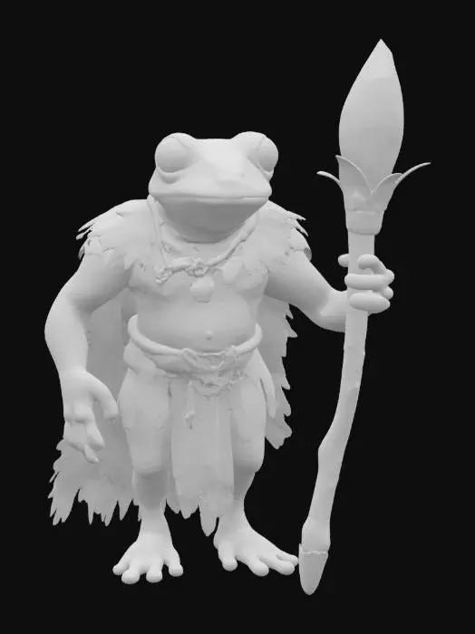 3D model for [Amazon Rainforest] an Amazon Rainforest Poison Dart Frog Ancient Guardian Character, #AroundTheWorld#