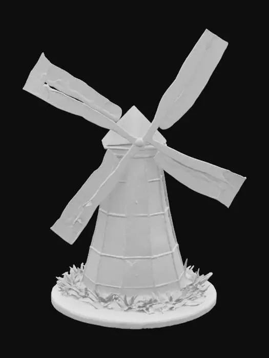 3D model for [Nebraska] a windmill made out of stained glass, #AroundTheWorld#