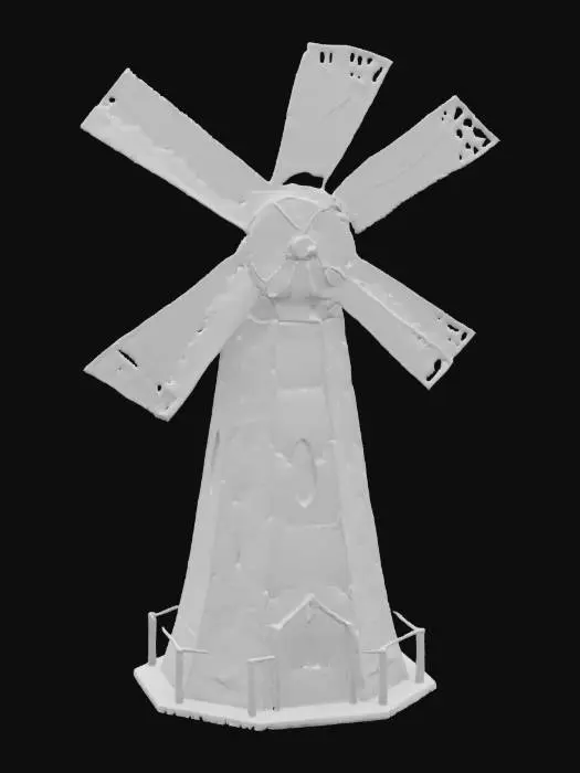 3D model for [Nebraska] a windmill made out of stained glass, #AroundTheWorld#