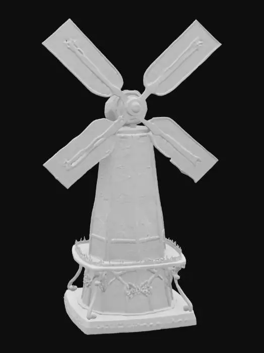 3D model for [Nebraska] a windmill made out of stained glass, #AroundTheWorld#