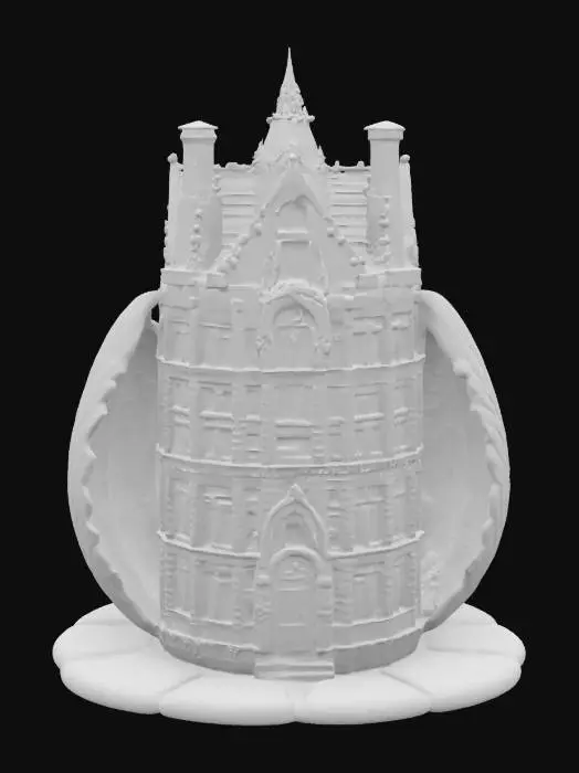 3D model for [Amsterdam] an elaborate Amsterdam-style house made from a tulip bulb, #AroundTheWorld#