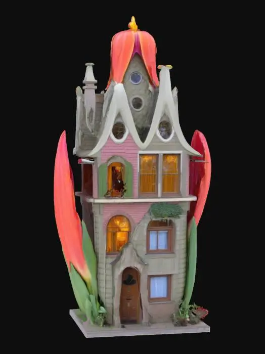 3D model for [Amsterdam] an elaborate Amsterdam-style house made from a tulip bulb, #AroundTheWorld#