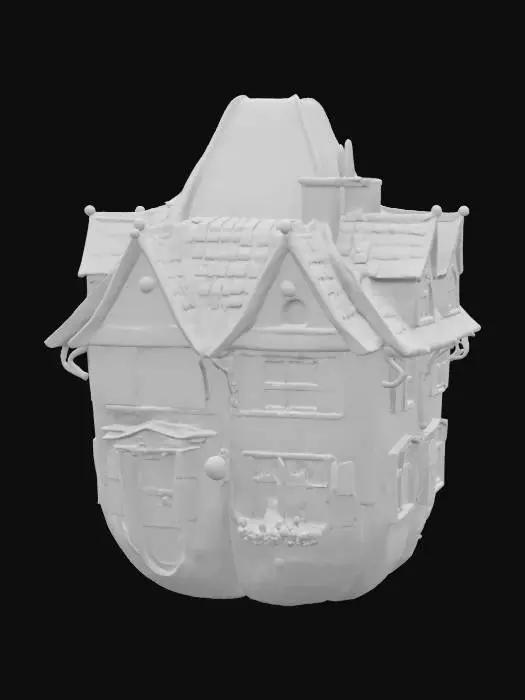 3D model for [Amsterdam] an elaborate Amsterdam-style house made from a tulip bulb, #AroundTheWorld#