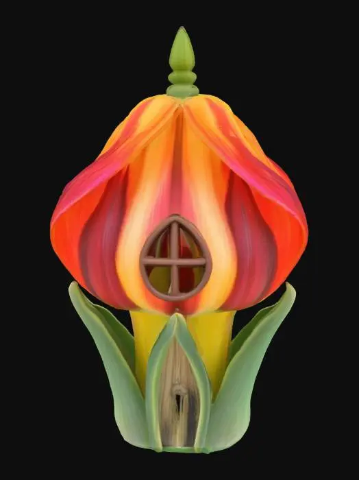 3D model for [Amsterdam] a tulip bulb house, #AroundTheWorld#