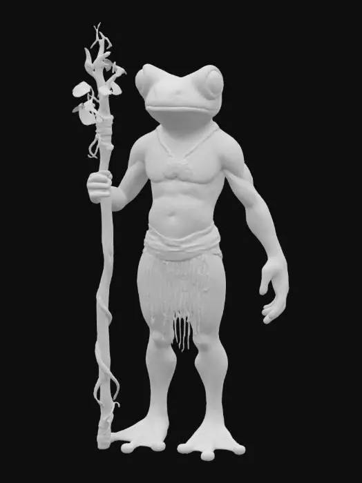 3D model for [Amazon Rainforest] an Amazon Rainforest Poison Dart Frog Ancient Guardian Character, #AroundTheWorld#