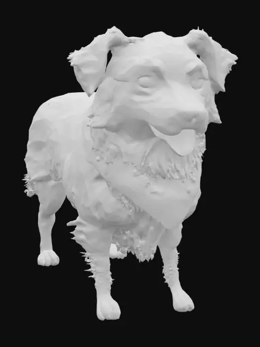 3D model for Puppy in Red Bandana