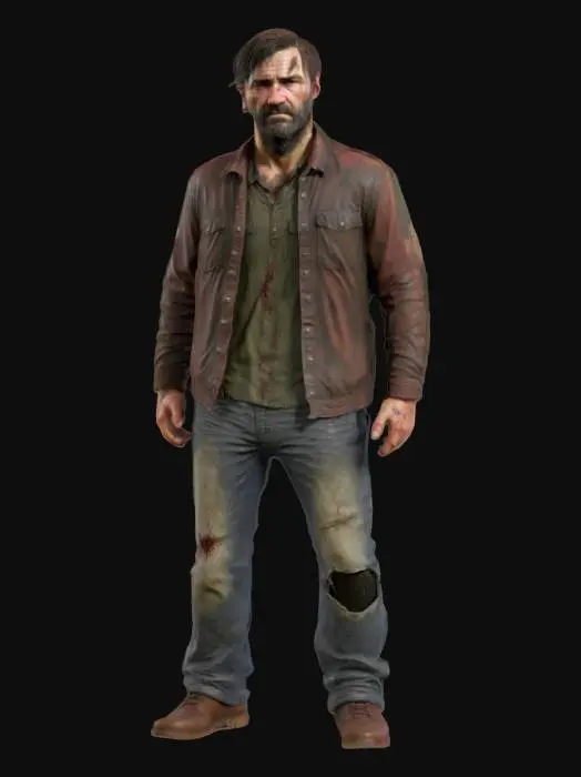 3D model for The Last of Us Character, Highly Detailed, Ultra Realistic, Full Body