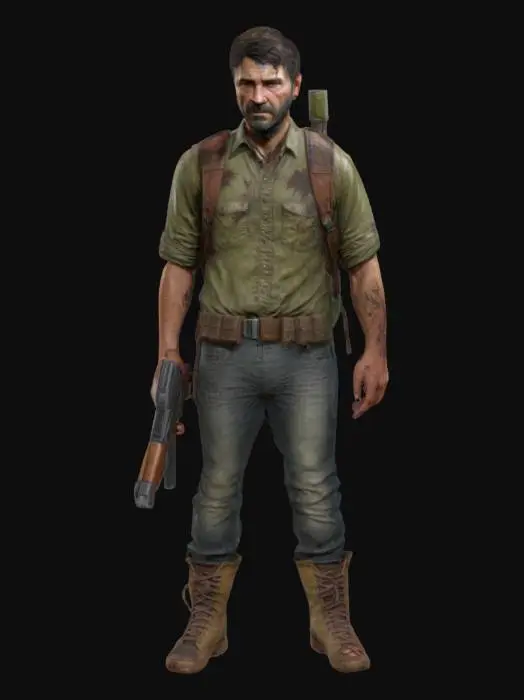 3D model for The Last of Us Character, Highly Detailed, Ultra Realistic, Full Body