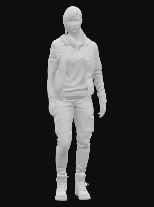 3D model for Highly Detailed, Ultra Realistic, Full Body Character, The Last of Us Female Character